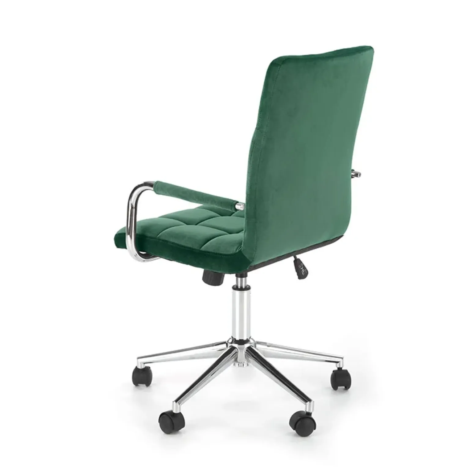 Sedia per scrivania ragazzi in velluto verde scuro Burbon