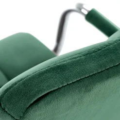 Sedia per scrivania ragazzi in velluto verde scuro Burbon