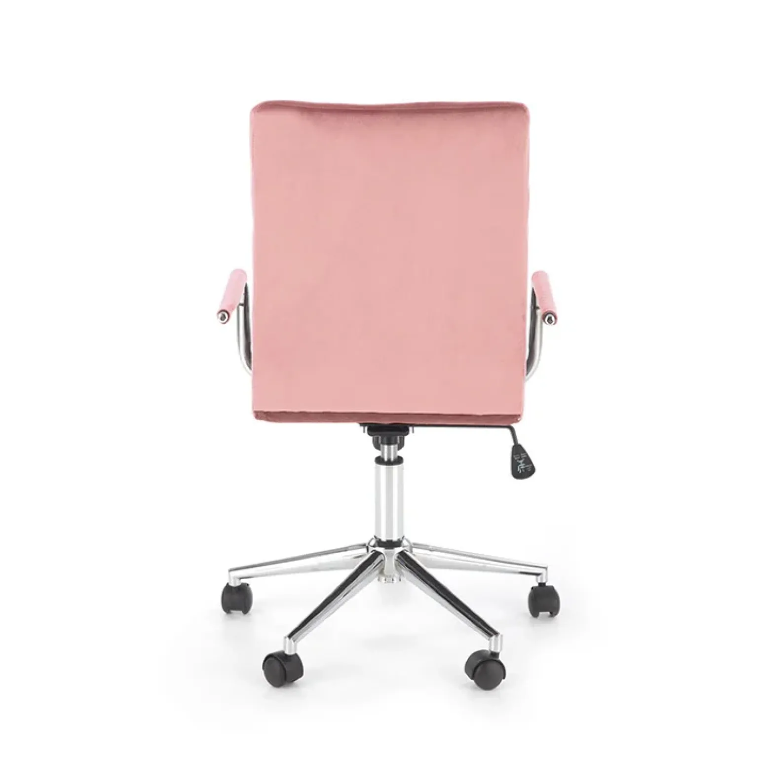 Sedia per scrivania ragazzi in velluto rosa Burbon