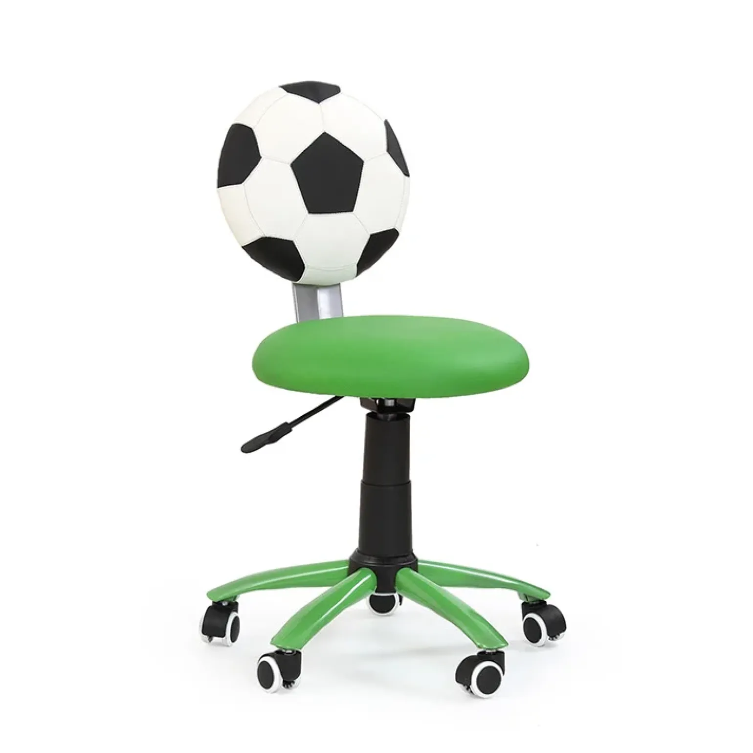 Sedia per scrivania ragazzi in ecopelle verde Gol