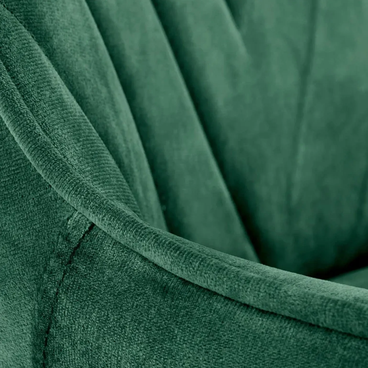 Sedia per scrivania ragazzi in velluto verde scuro Randy