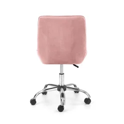 Sedia per scrivania ragazzi in velluto rosa Randy