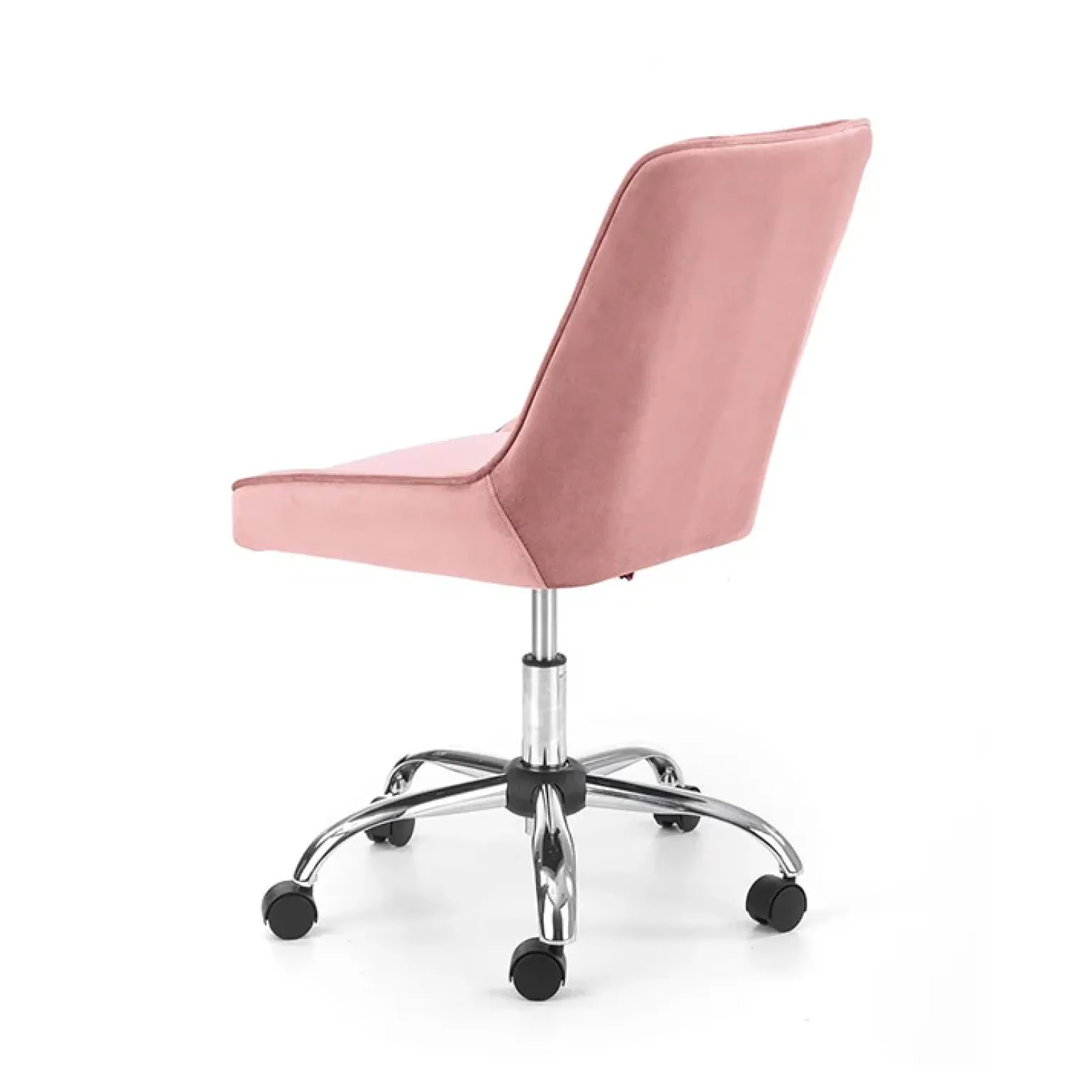 Sedia per scrivania ragazzi in velluto rosa Randy