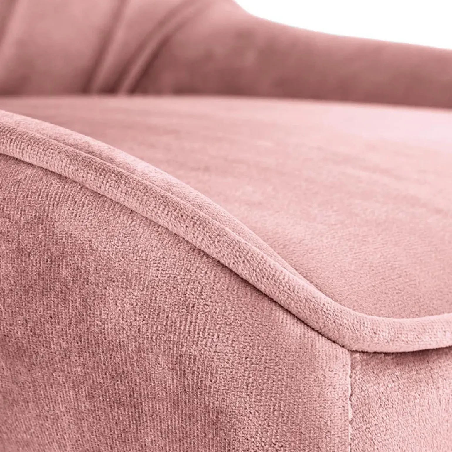 Sedia per scrivania ragazzi in velluto rosa Randy