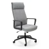 Sedia ufficio con ruote in tessuto grigio Caietana