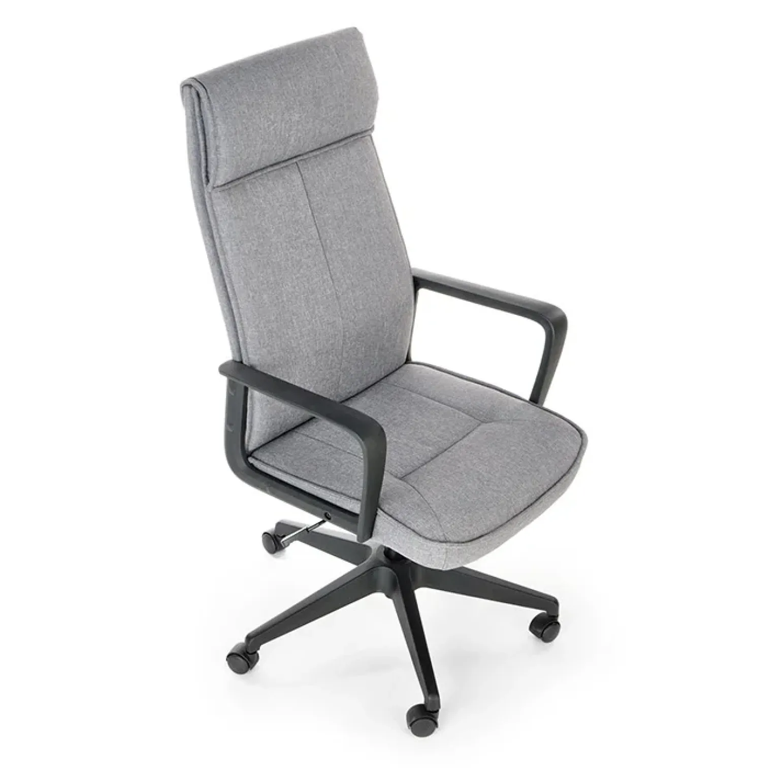 Sedia ufficio con ruote in tessuto grigio Caietana
