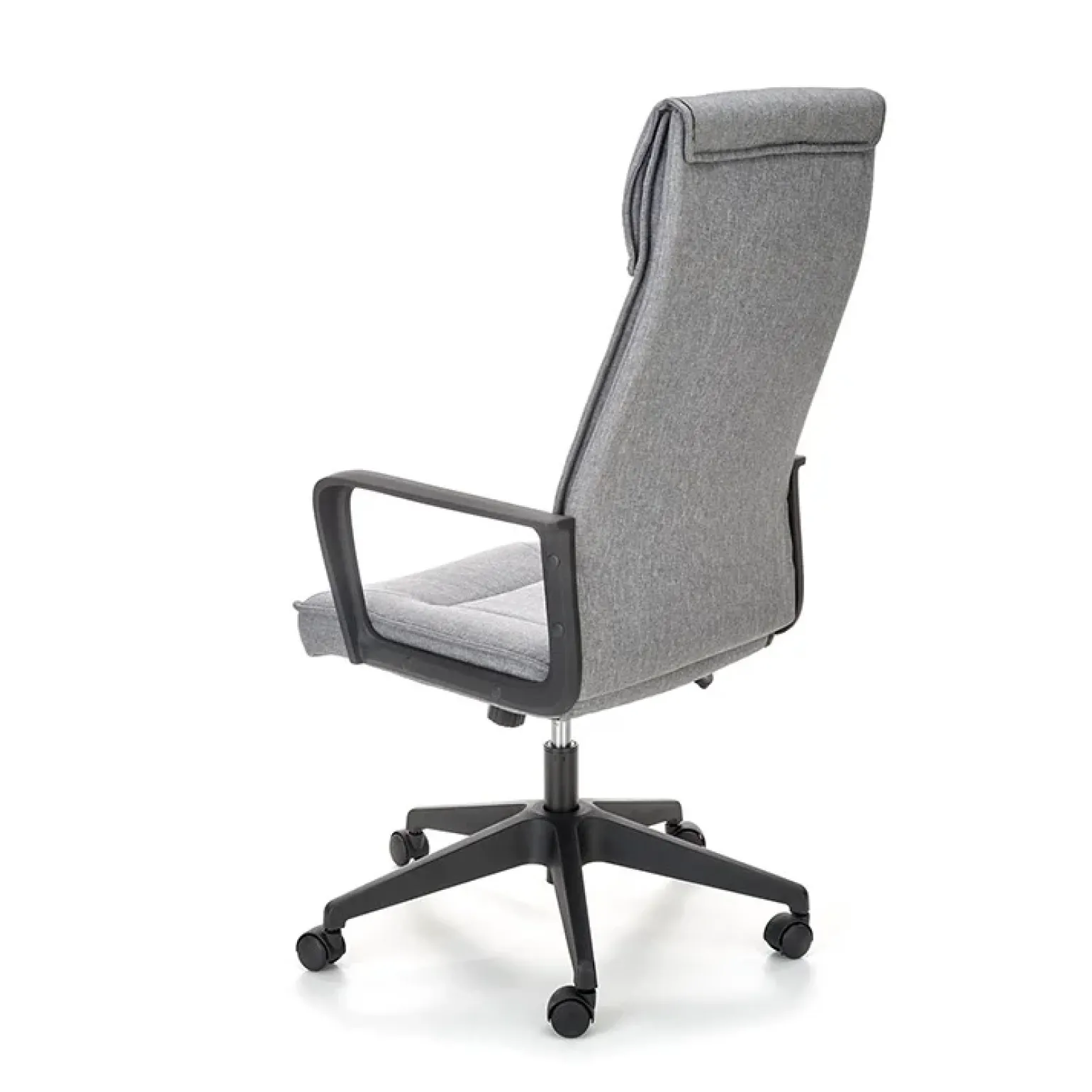 Sedia ufficio con ruote in tessuto grigio Caietana