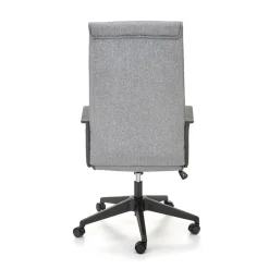 Sedia ufficio con ruote in tessuto grigio Caietana