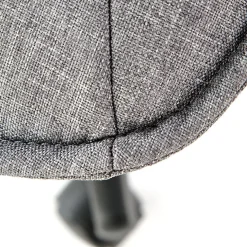 Sedia ufficio con ruote in tessuto grigio Caietana