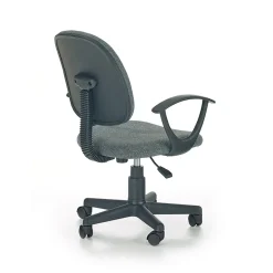 Sedia ufficio regolabile con ruote in tessuto grigio Spaz