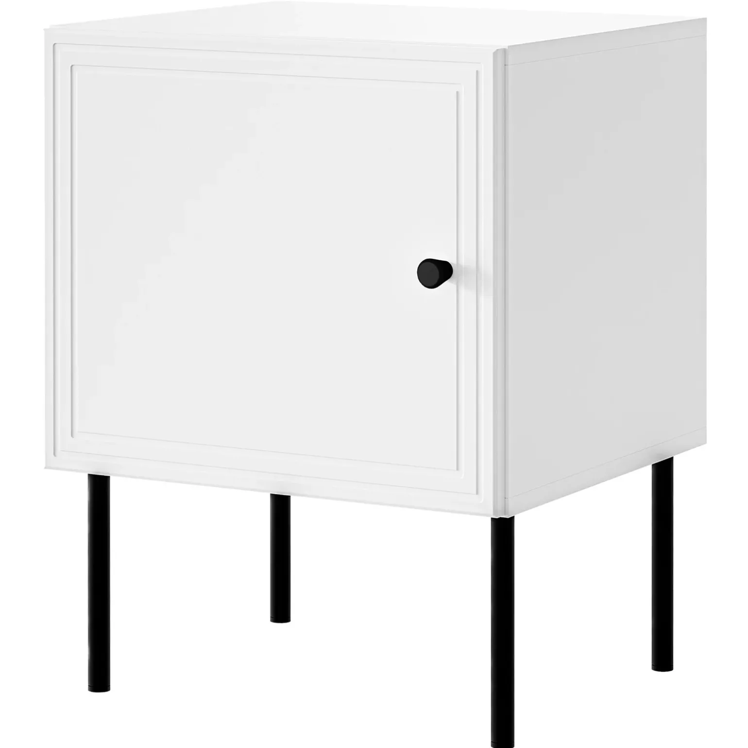 Set 2 comodini 45x59h cm 1 anta bianco opaco Stark