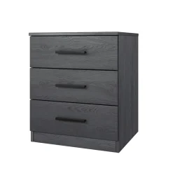 Set 2 comodini 46x56h cm 3 cassetti moderni ossido Cortina Gihome®
