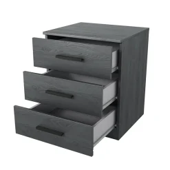 Set 2 comodini 46x56h cm 3 cassetti moderni ossido Cortina Gihome®