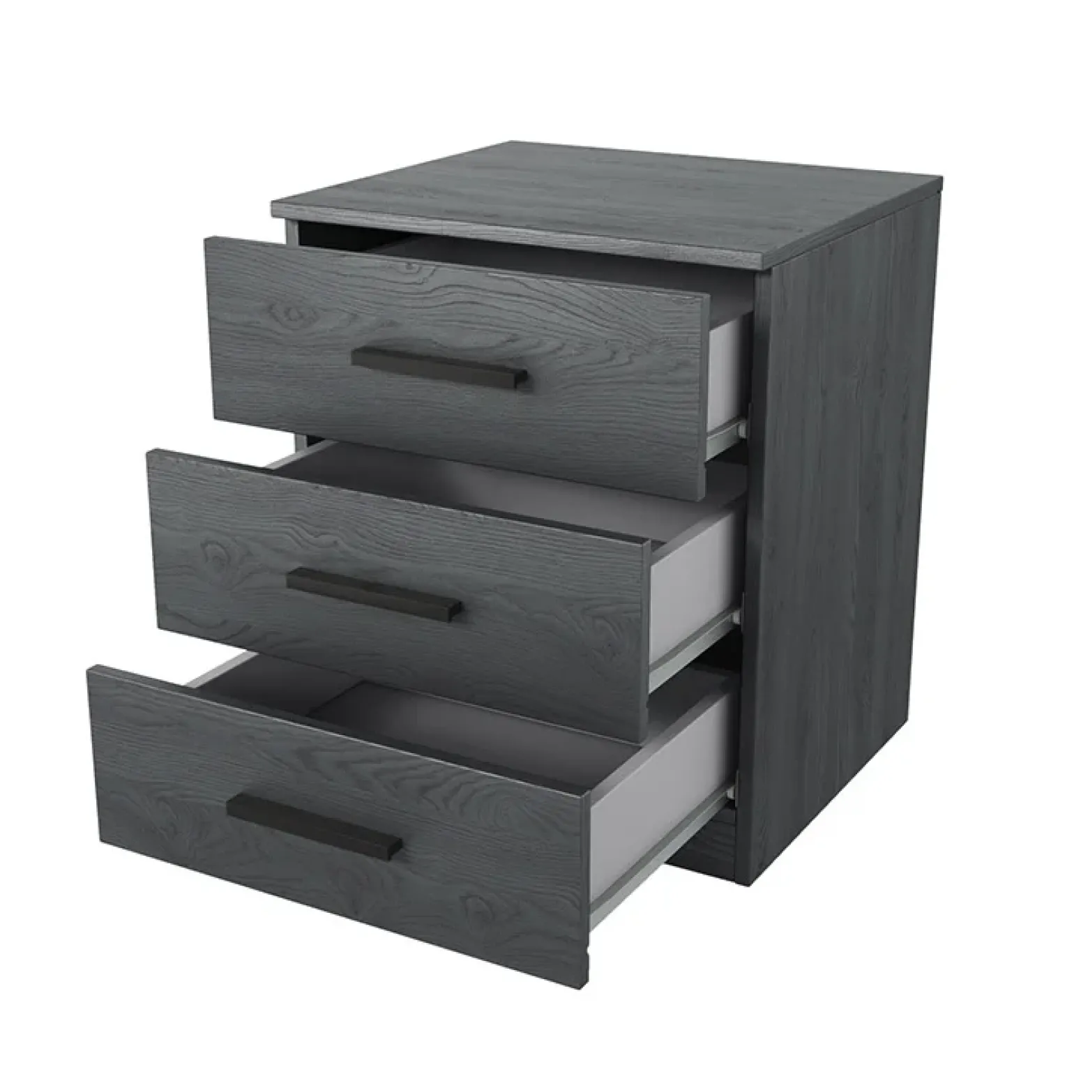 Set 2 comodini 46x56h cm 3 cassetti moderni ossido Cortina Gihome®