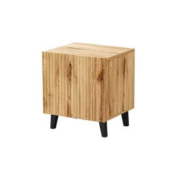 Set 2 comodini 45x52h cm moderni cannettato quercia Essence