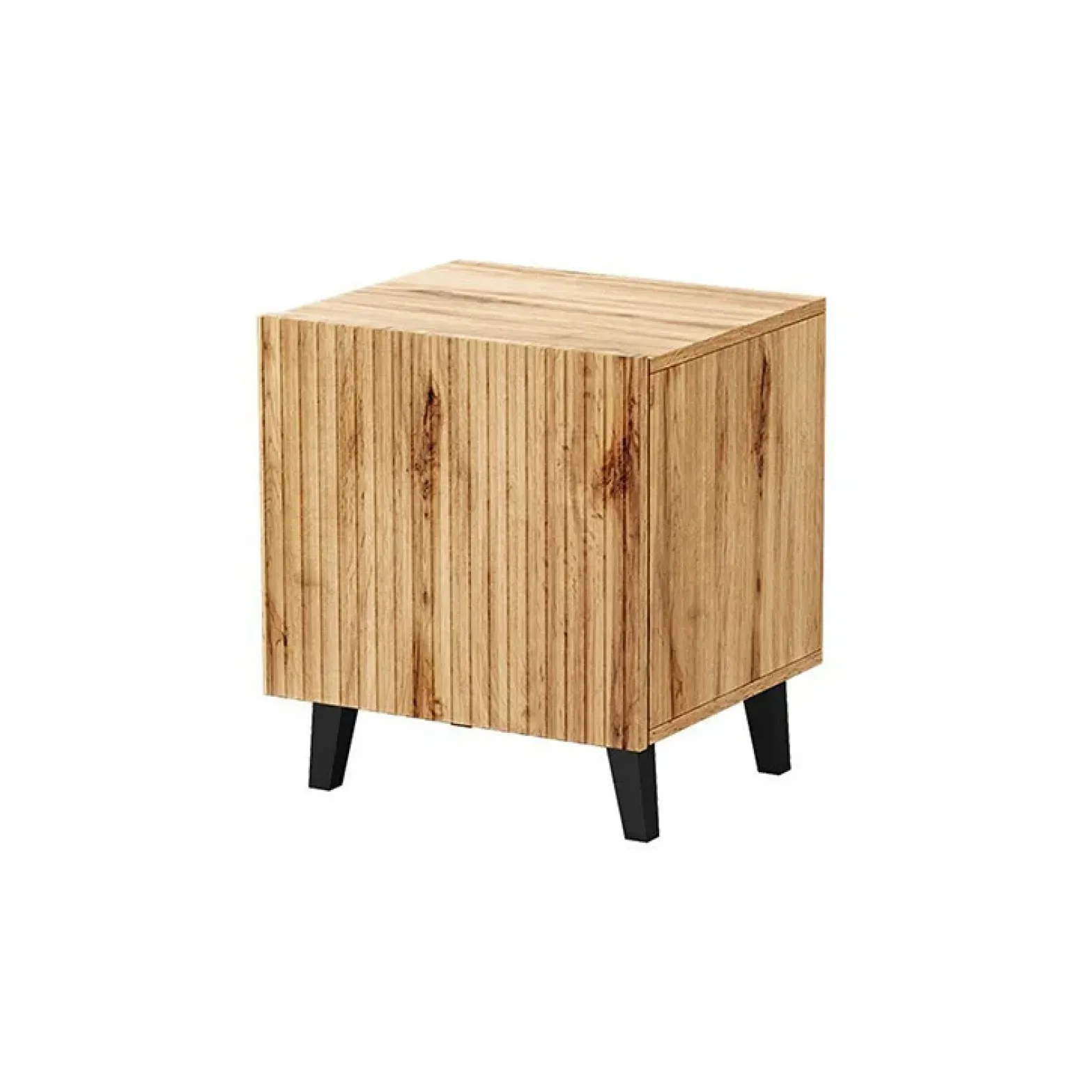 Set 2 comodini 45x52h cm moderni cannettato quercia Essence