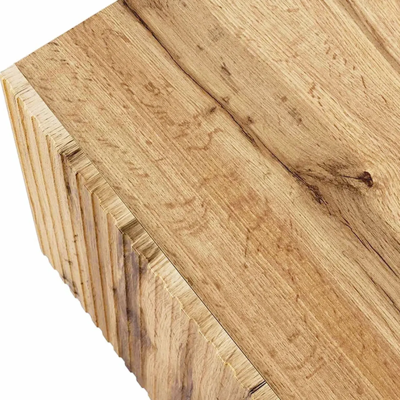 Set 2 comodini 45x52h cm moderni cannettato quercia Essence