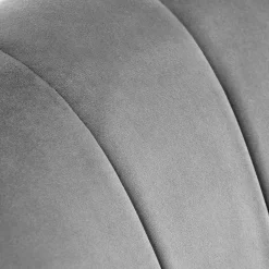 Set 2 poltrone relax moderna in velluto grigio nero Chica