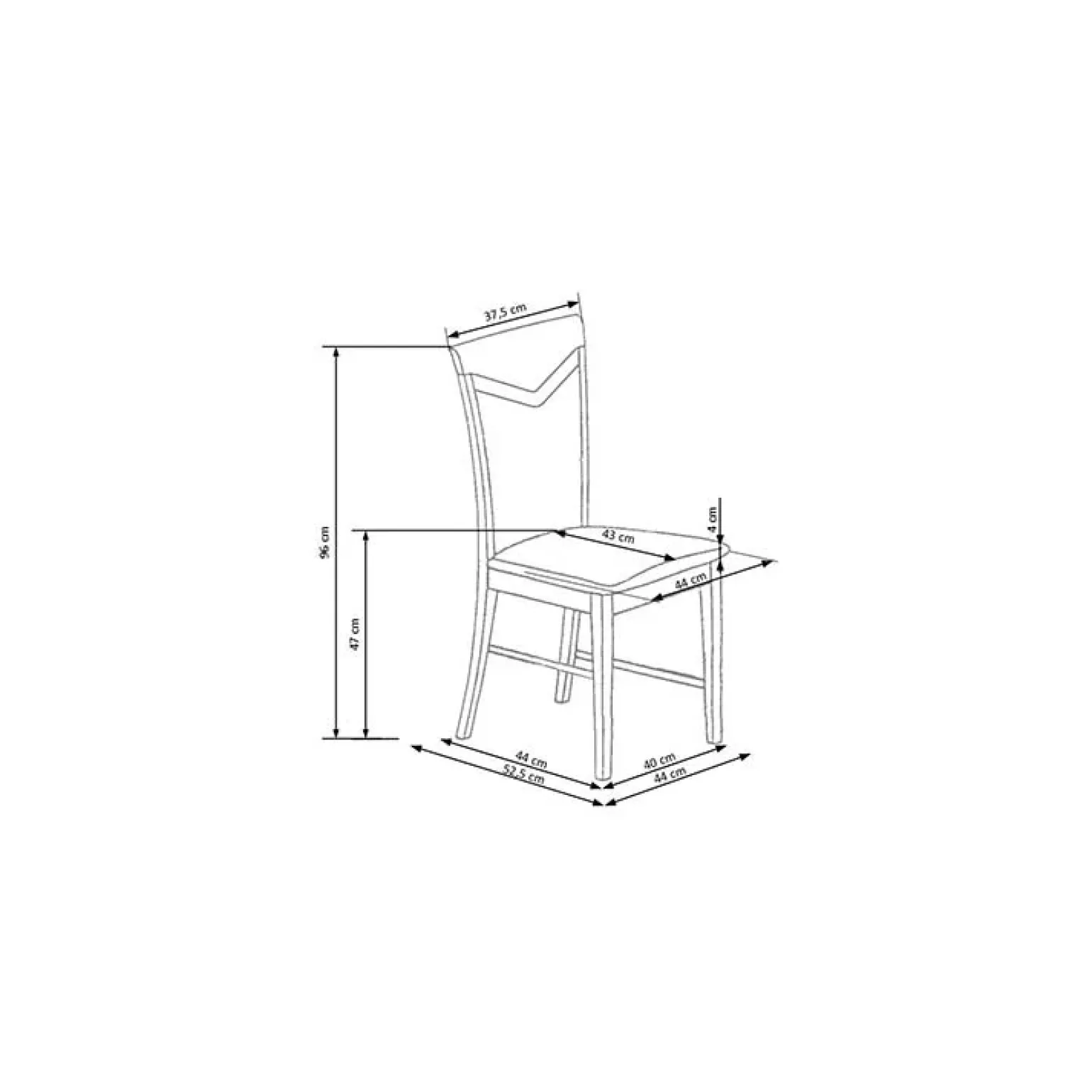 Set 2 sedie da pranzo classiche imbottite in legno ciliegio beige Lavanda