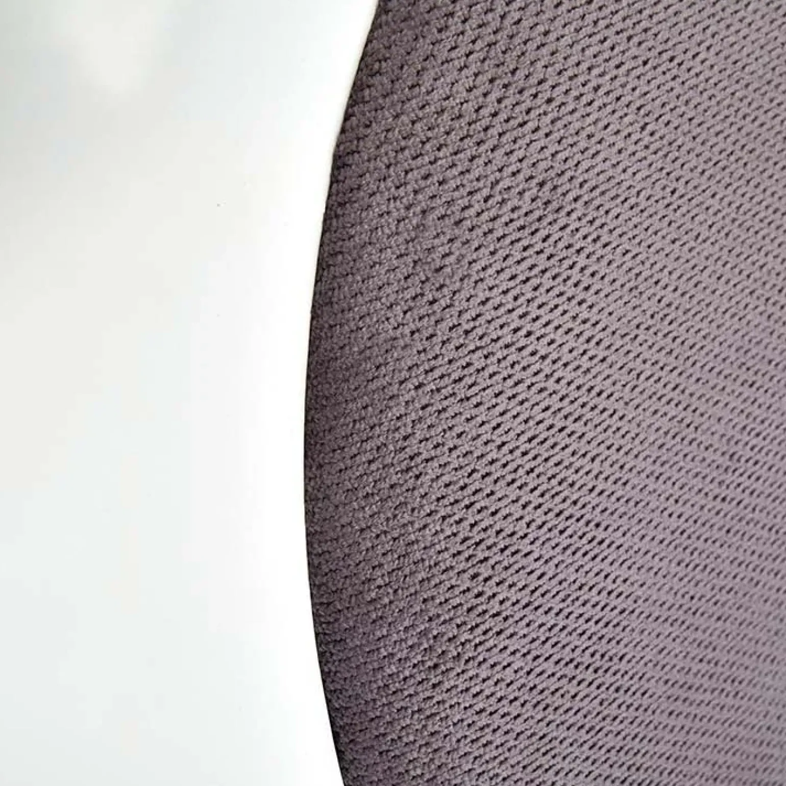 Set 2 sedie da pranzo imbottite in tessuto grigio bianco Adna