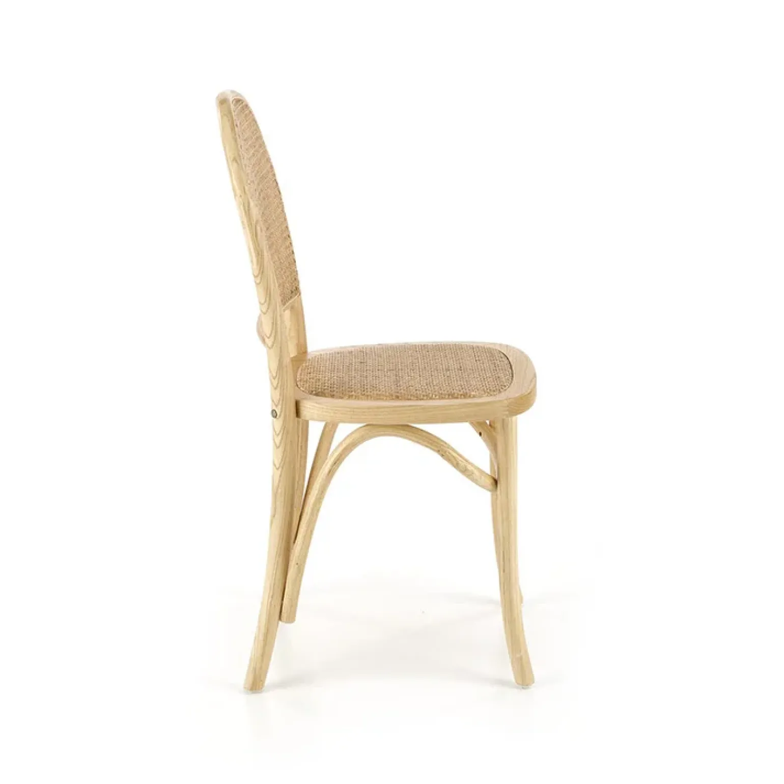 Set 2 sedie da pranzo in rattan naturale Ivory
