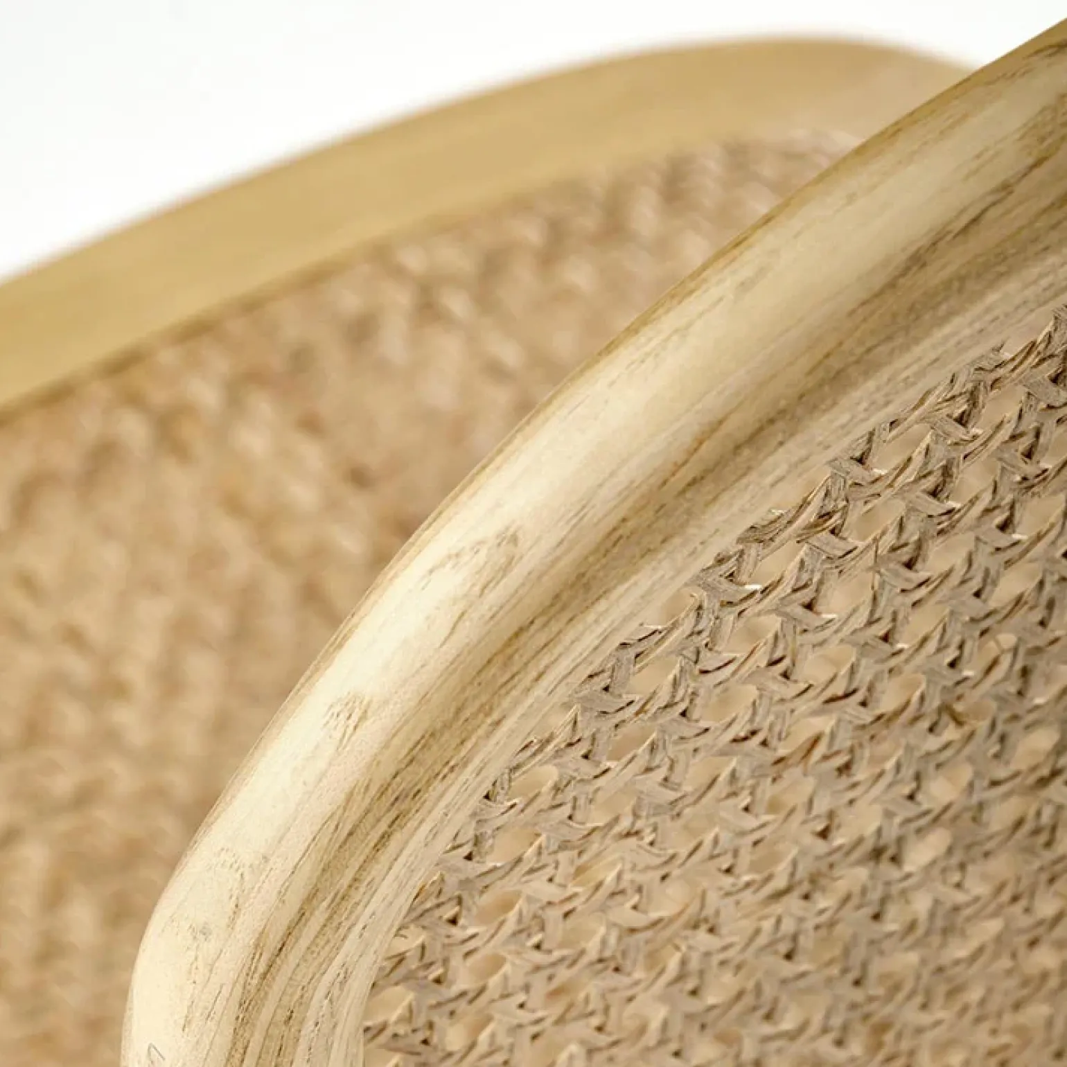 Set 2 sedie da pranzo in rattan naturale Ivory