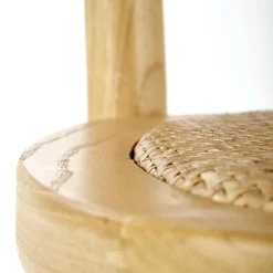 Set 2 sedie da pranzo in rattan naturale Ivory