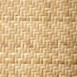 Set 2 sedie da pranzo in rattan naturale Ivory