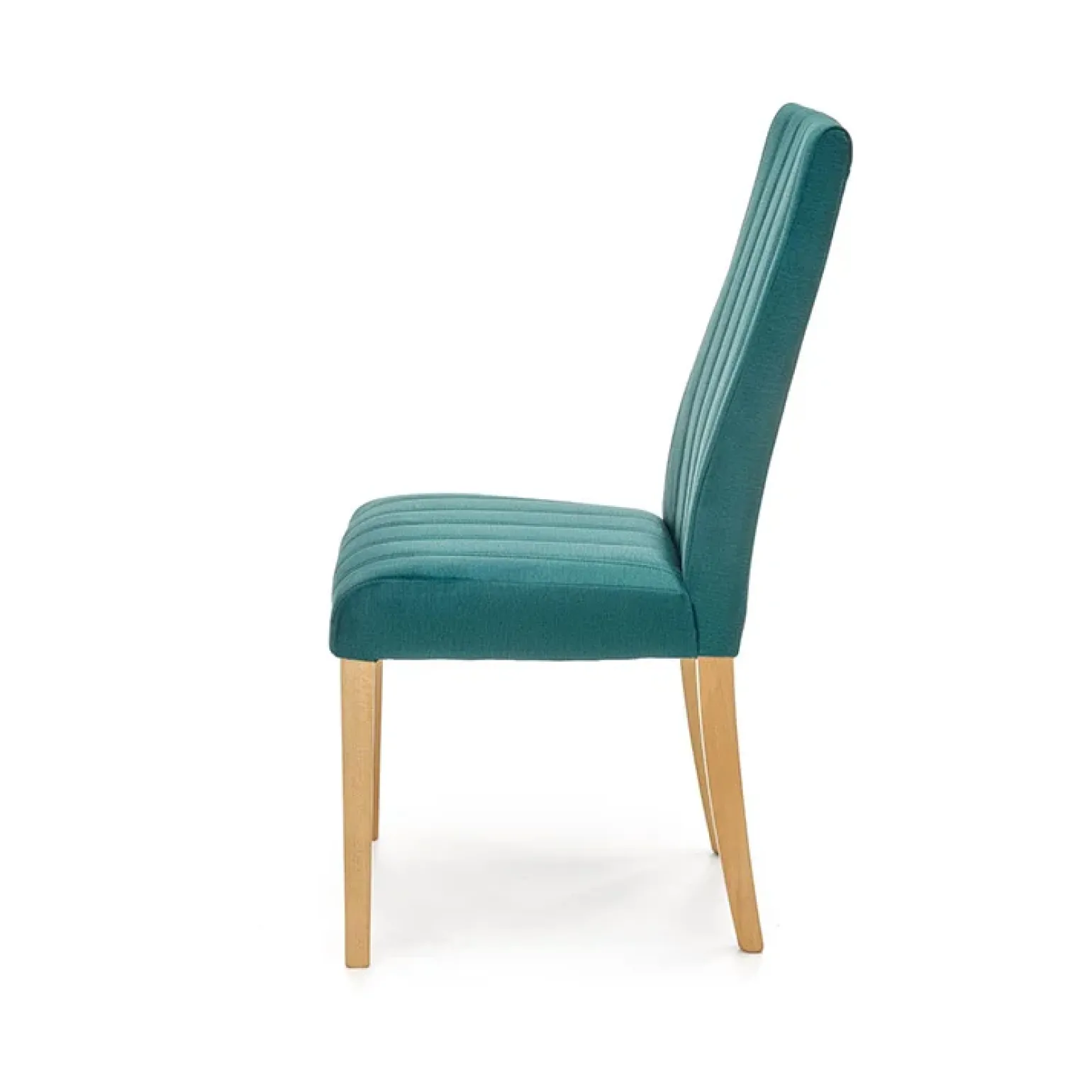 Set 2 sedie da pranzo in tessuto velluto trapuntato verde rovere chiaro Doha