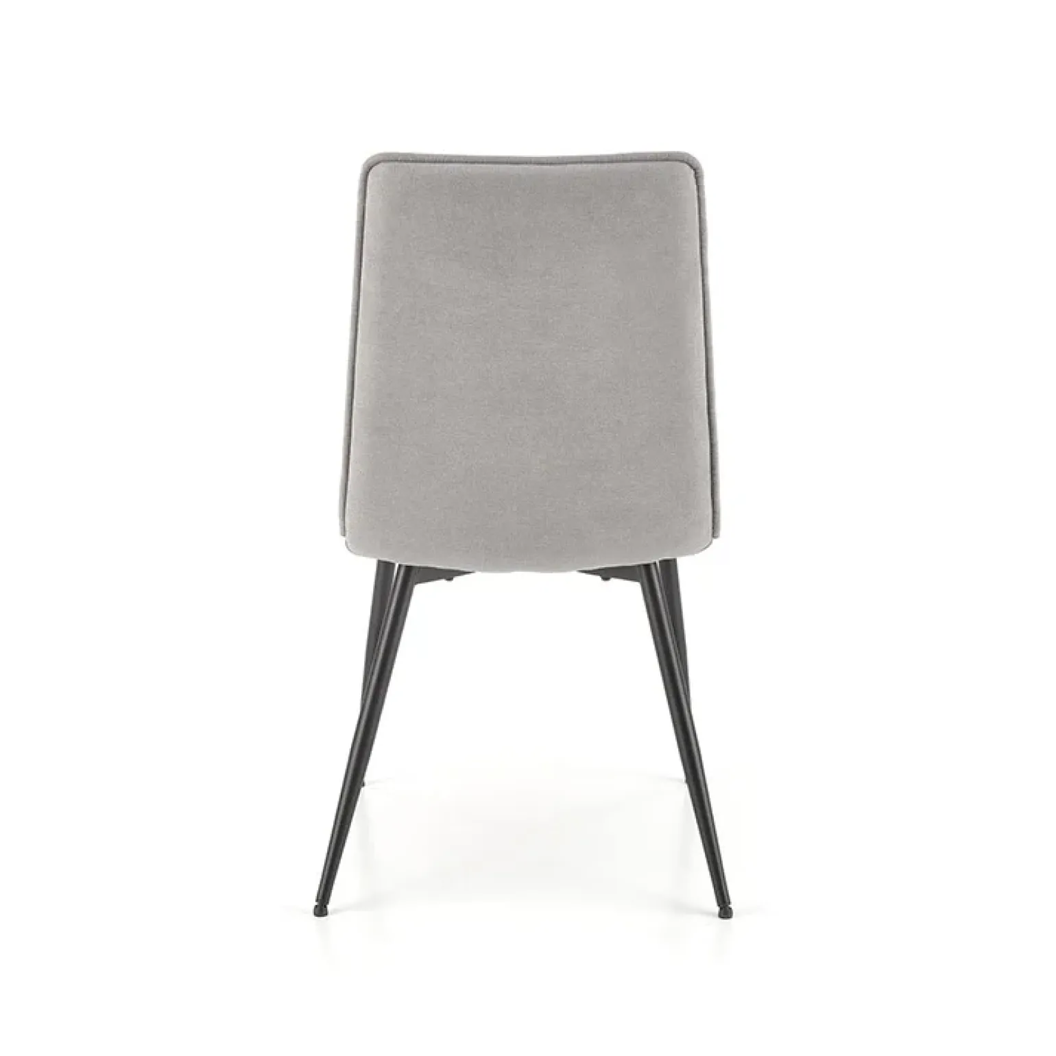 Set 4 sedie da pranzo moderne in tessuto grigio nero Quiche