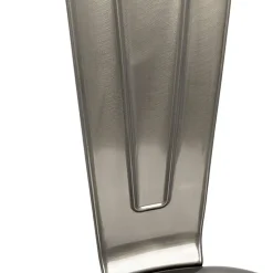 Set 2 sedie in metallo impilabili grigio laccato Lix