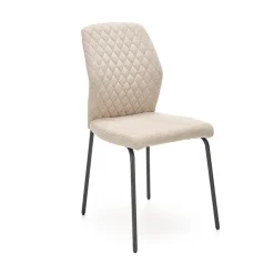 Set 4 sedie sala moderne in tessuto beige Corvo