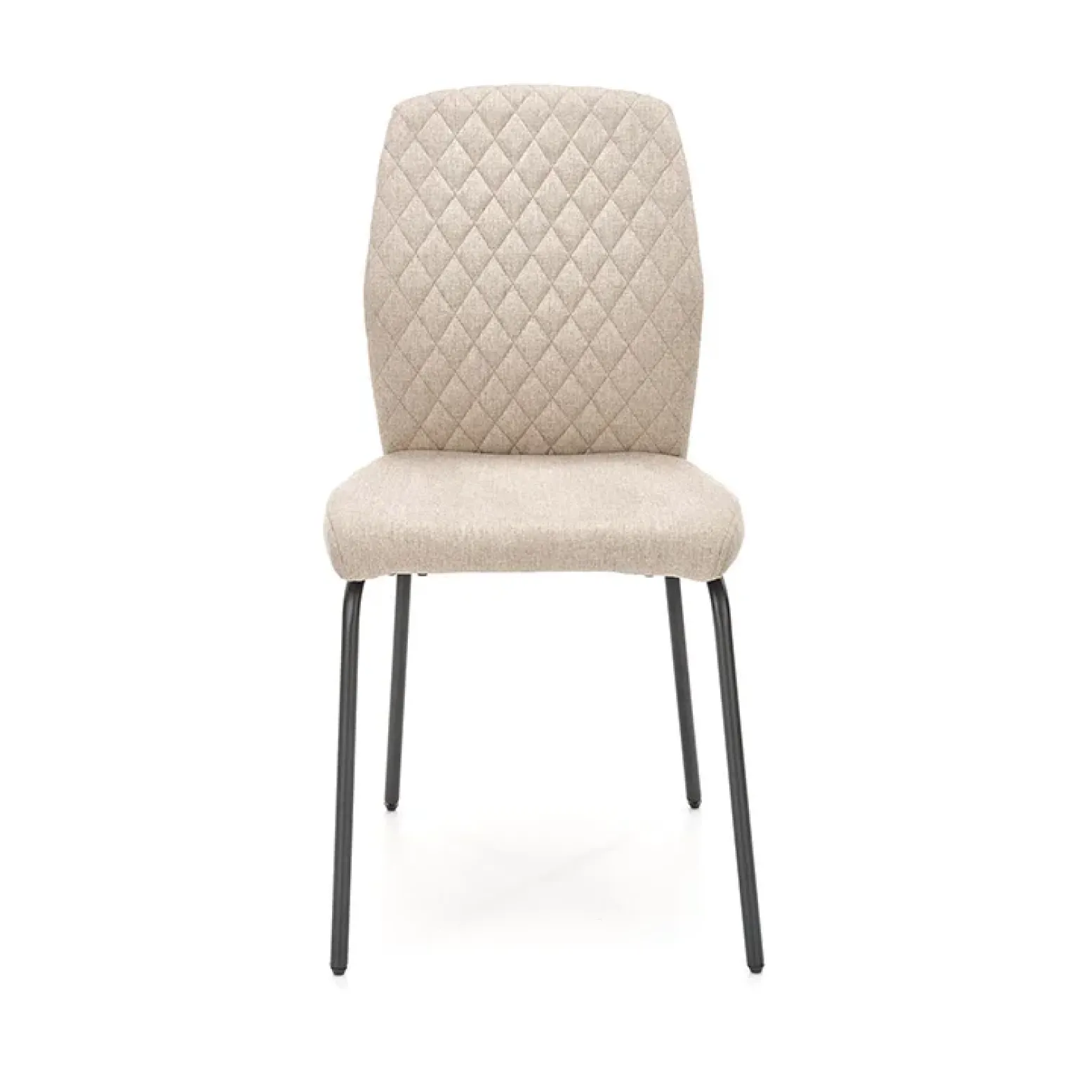 Set 4 sedie sala moderne in tessuto beige Corvo