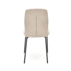 Set 4 sedie sala moderne in tessuto beige Corvo