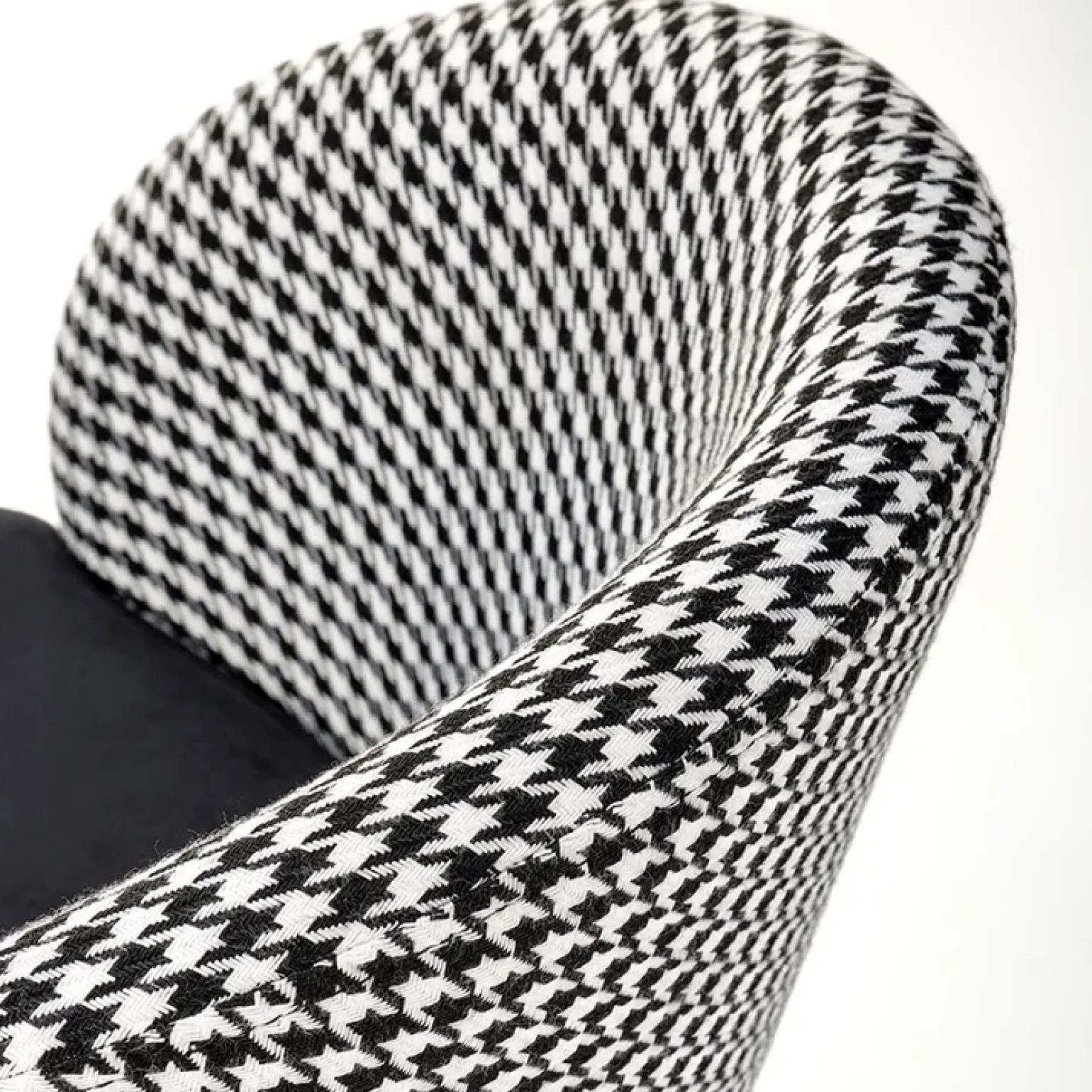Set 2 sgabelli alti moderni in velluto nero bianco oro Tauret