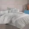 Set copripiumino matrimoniale e federe 220x240cm bianco grigio Sorrel
