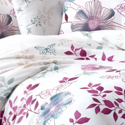 Set copripiumino singolo e federa 140x200cm rosa Iside