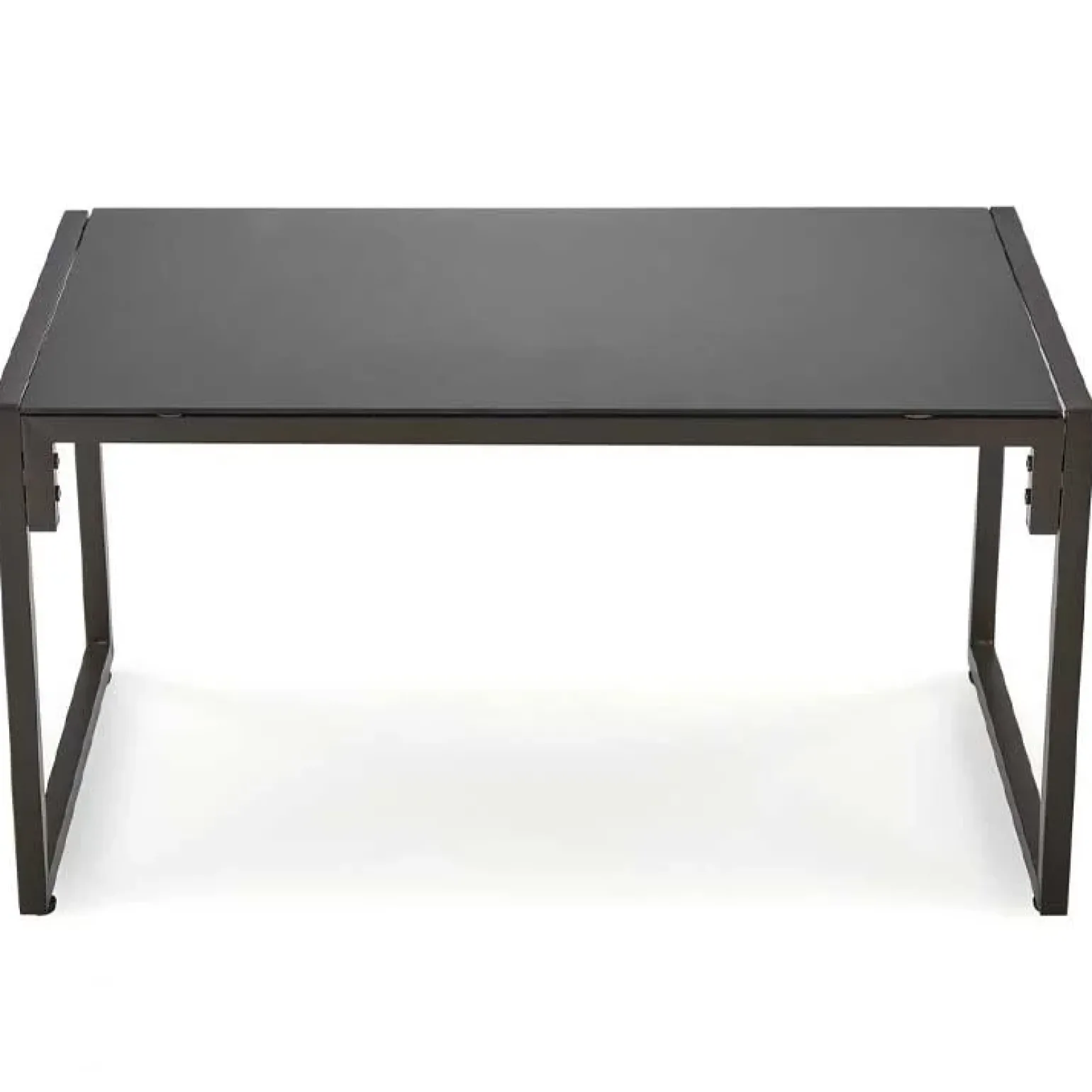 Set da giardino divano, poltrona, tavolino in vetro nero marrone Surat