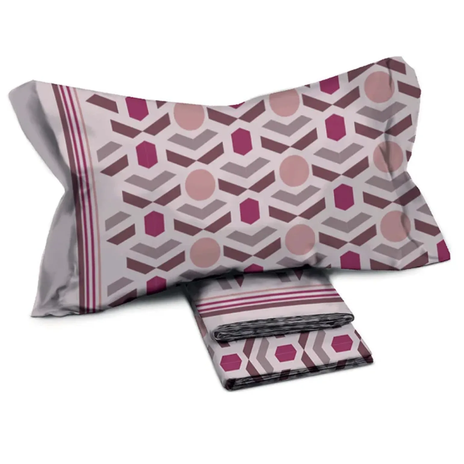 Set lenzuola letto alla francese in cotone fantasia greca Apple