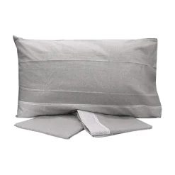 Set lenzuola letto singolo in cotone grigio Freedom
