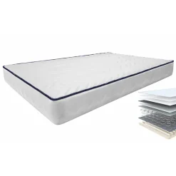 Set materasso una piazza e mezza con rete 120x190cm Elisir Gihome®