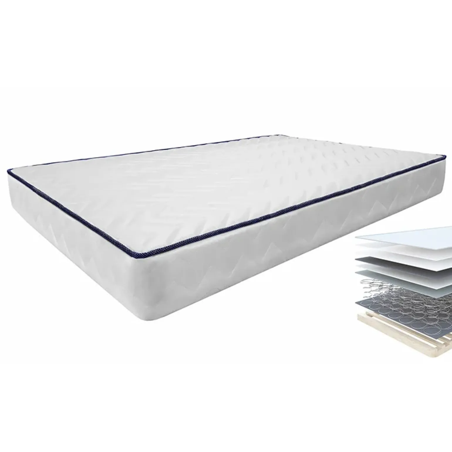Set materasso una piazza e mezza con rete 120x190cm Elisir Gihome®