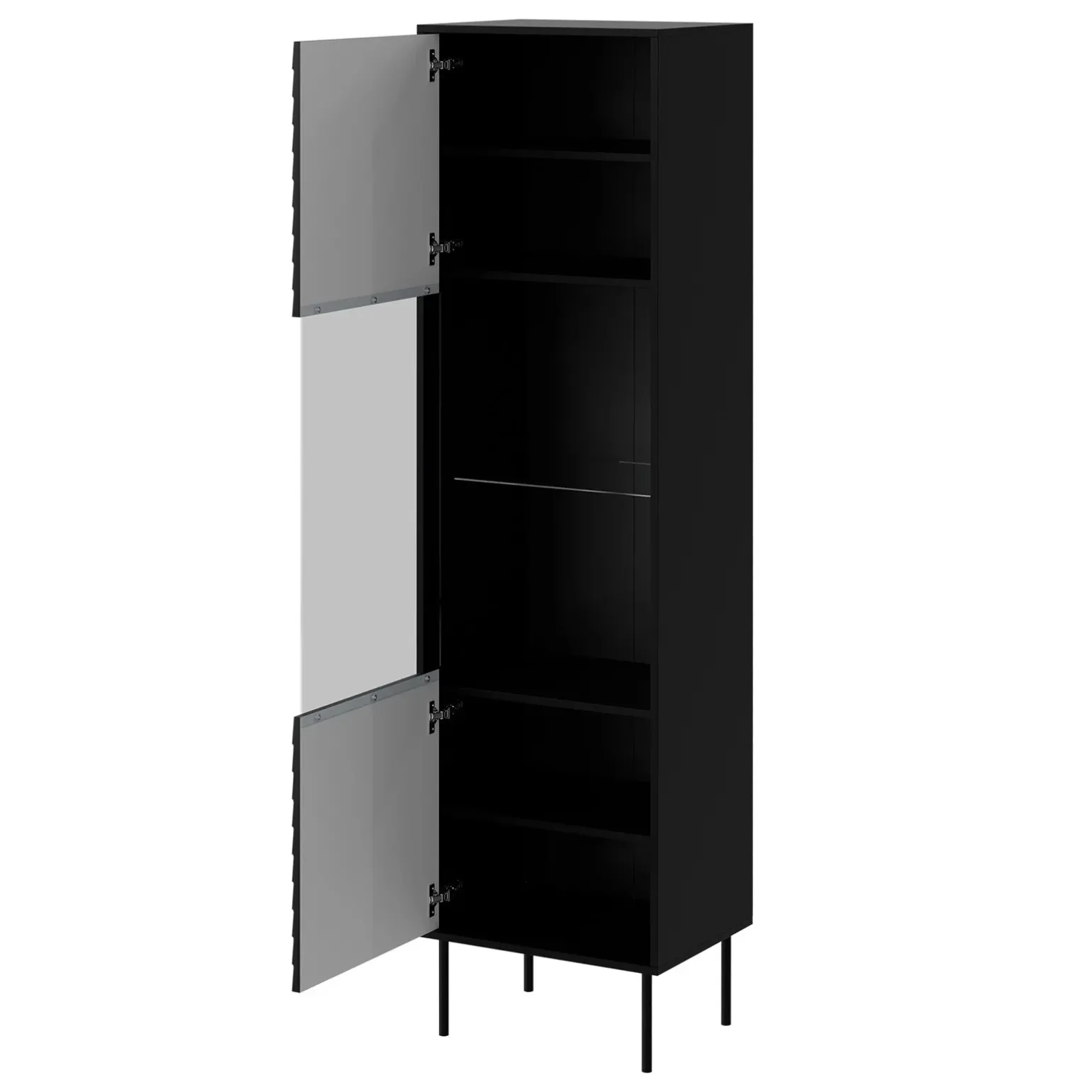 Set mobili soggiorno completo moderno nero Wild