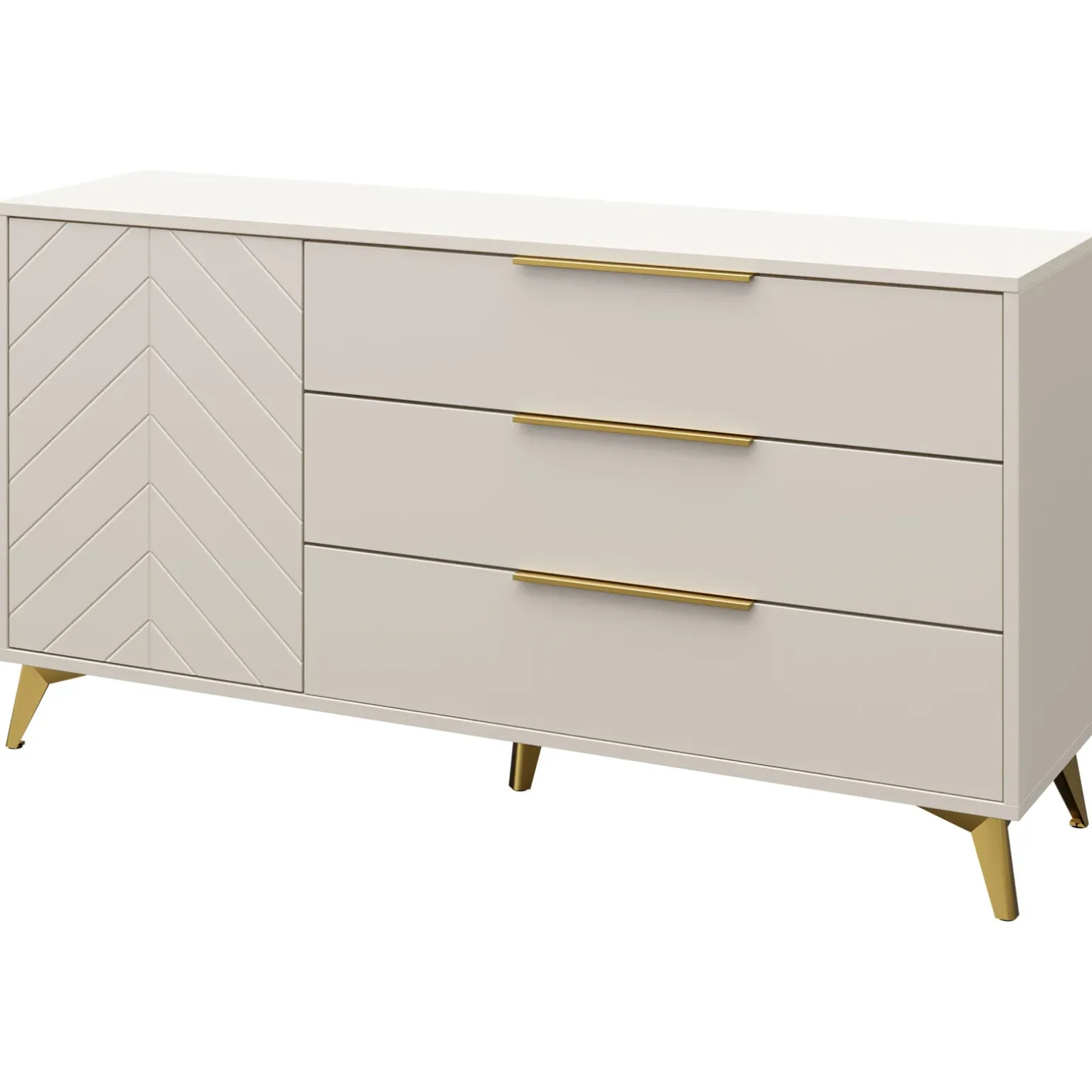 Set mobili soggiorno completo beige frontali serigrafati Miriam 1