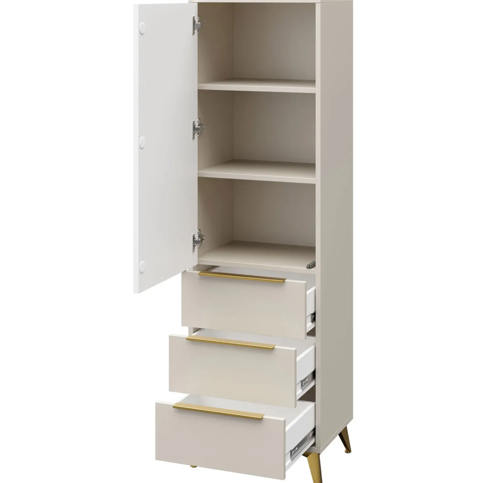 Set mobili soggiorno completo beige frontali serigrafati Miriam 1