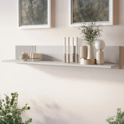 Set mobili soggiorno completo con frontali cannettati beige Ziggy 3