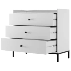Set mobili soggiorno completo design moderno bianco Pollon 2