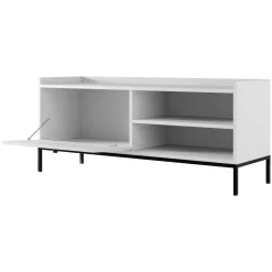 Set mobili soggiorno completo design moderno bianco Pollon 2
