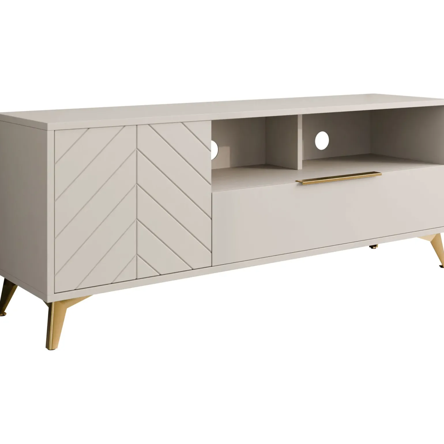 Set mobili soggiorno completo beige frontali serigrafati Miriam 2
