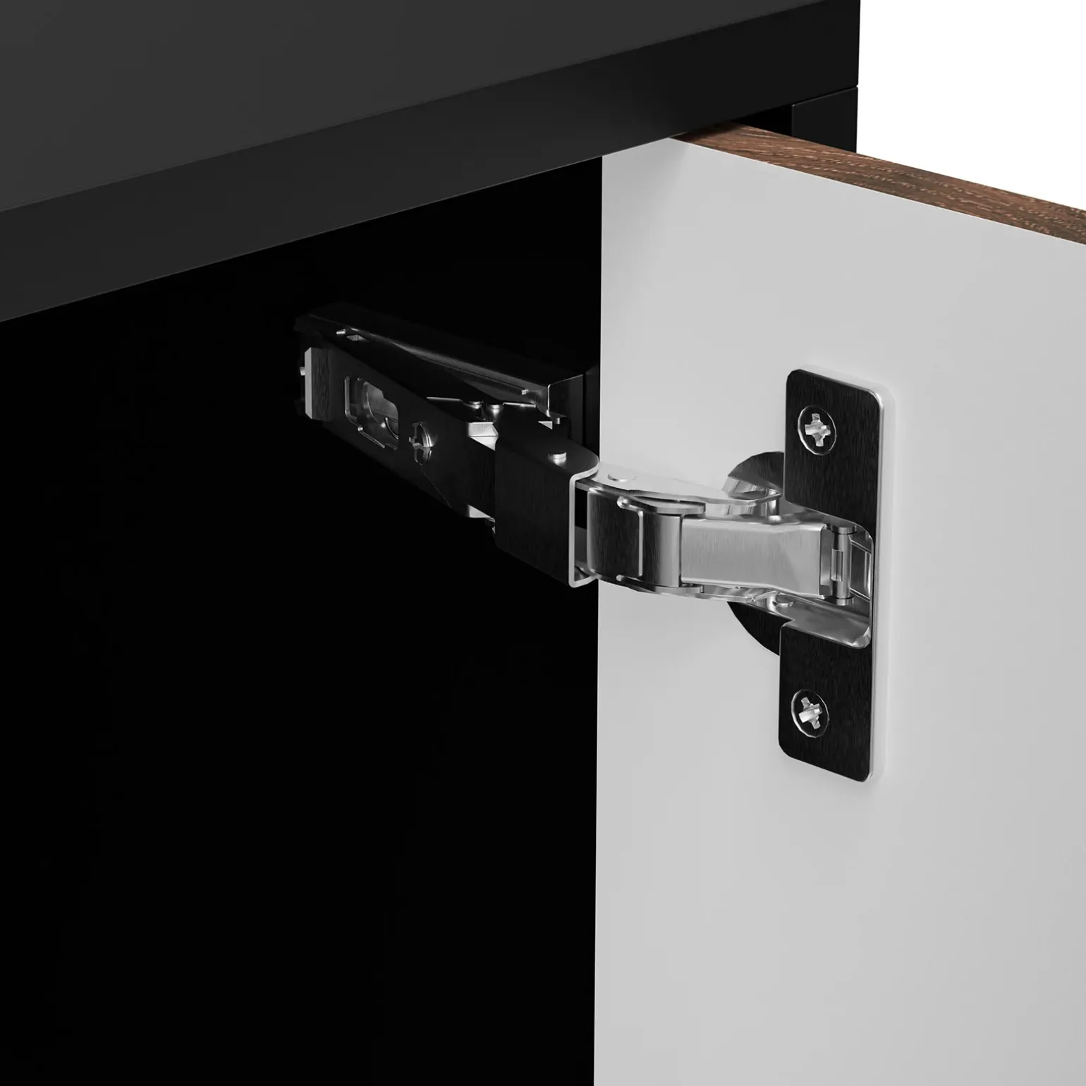 Set mobili soggiorno completo moderno noce nero Wild